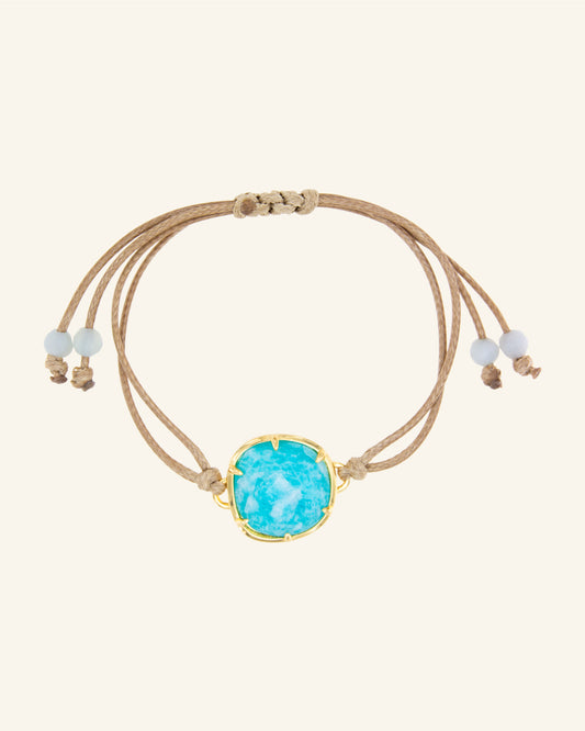Pulsera Bizancio con amazonita