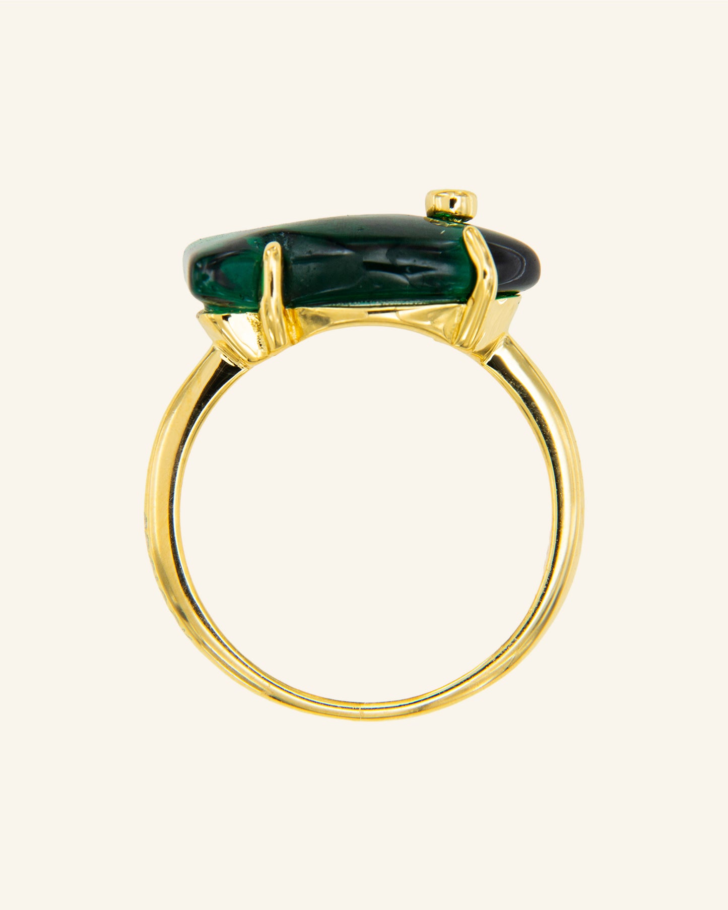 Golden Mother of Pearl Tide Ring 