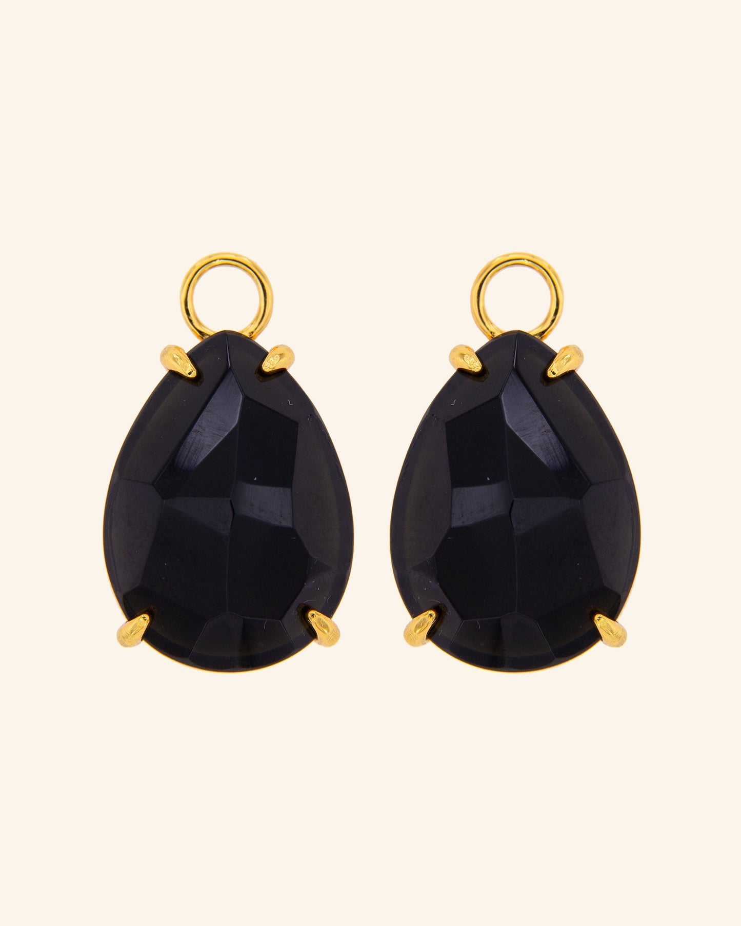 Kraz tears with black onyx