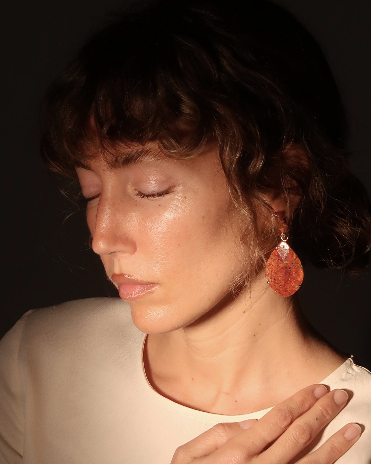 Coral Marea Earrings