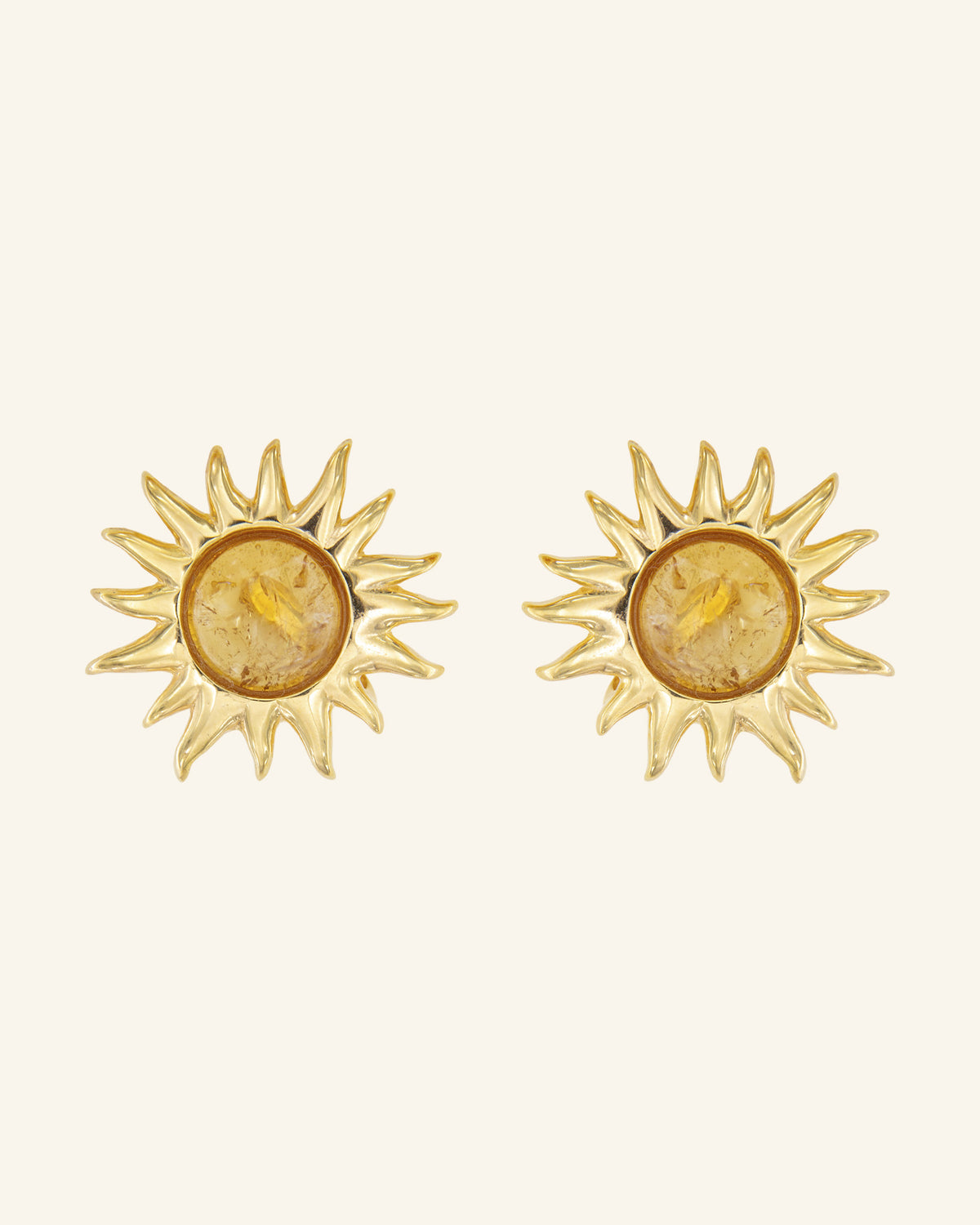 Pendientes Sol Fascinante Citrino