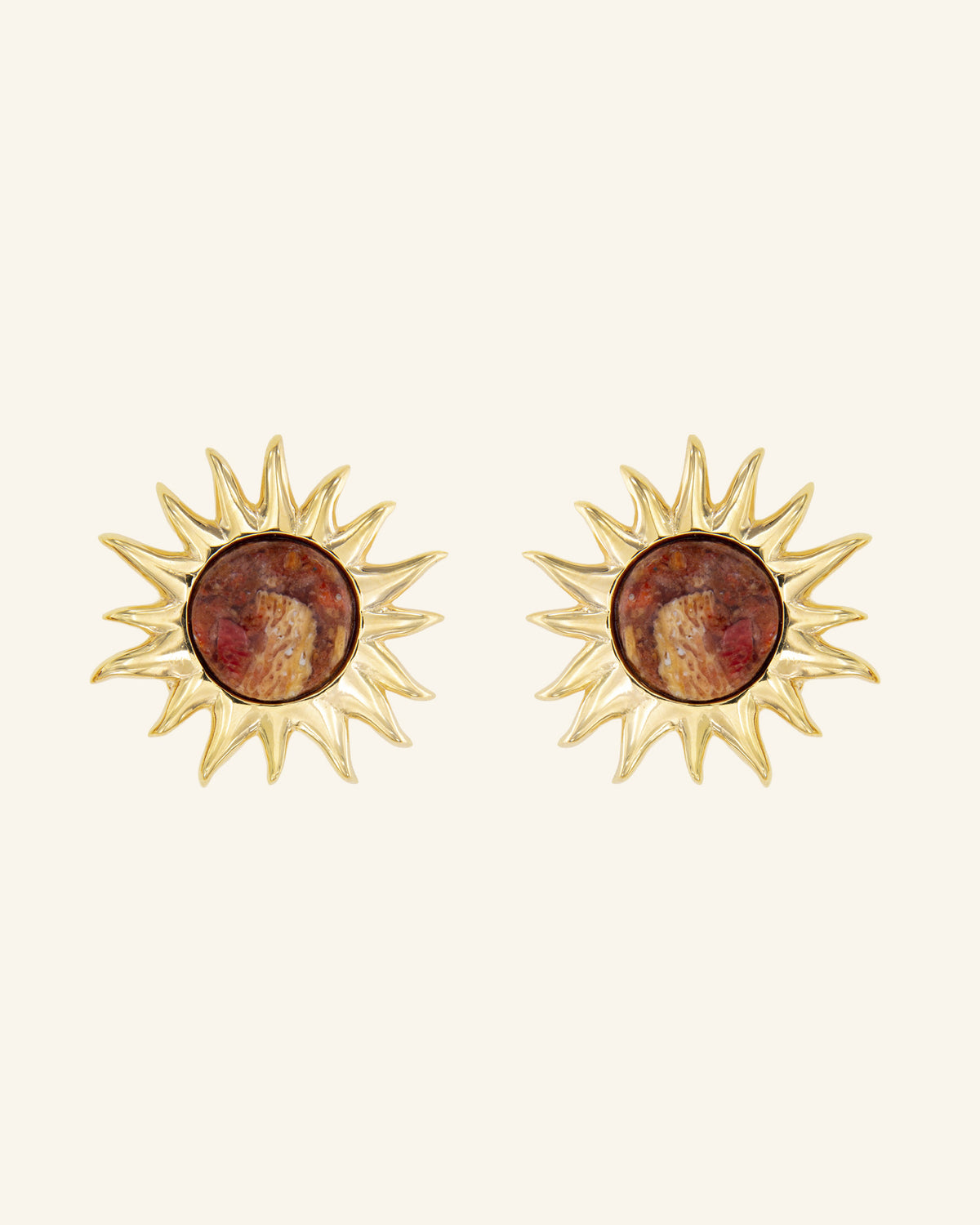 Pendientes Sol Fascinante Coral