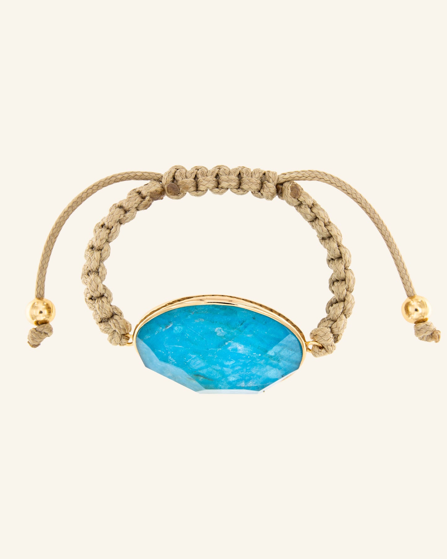 Chance bracelet with blue apatite