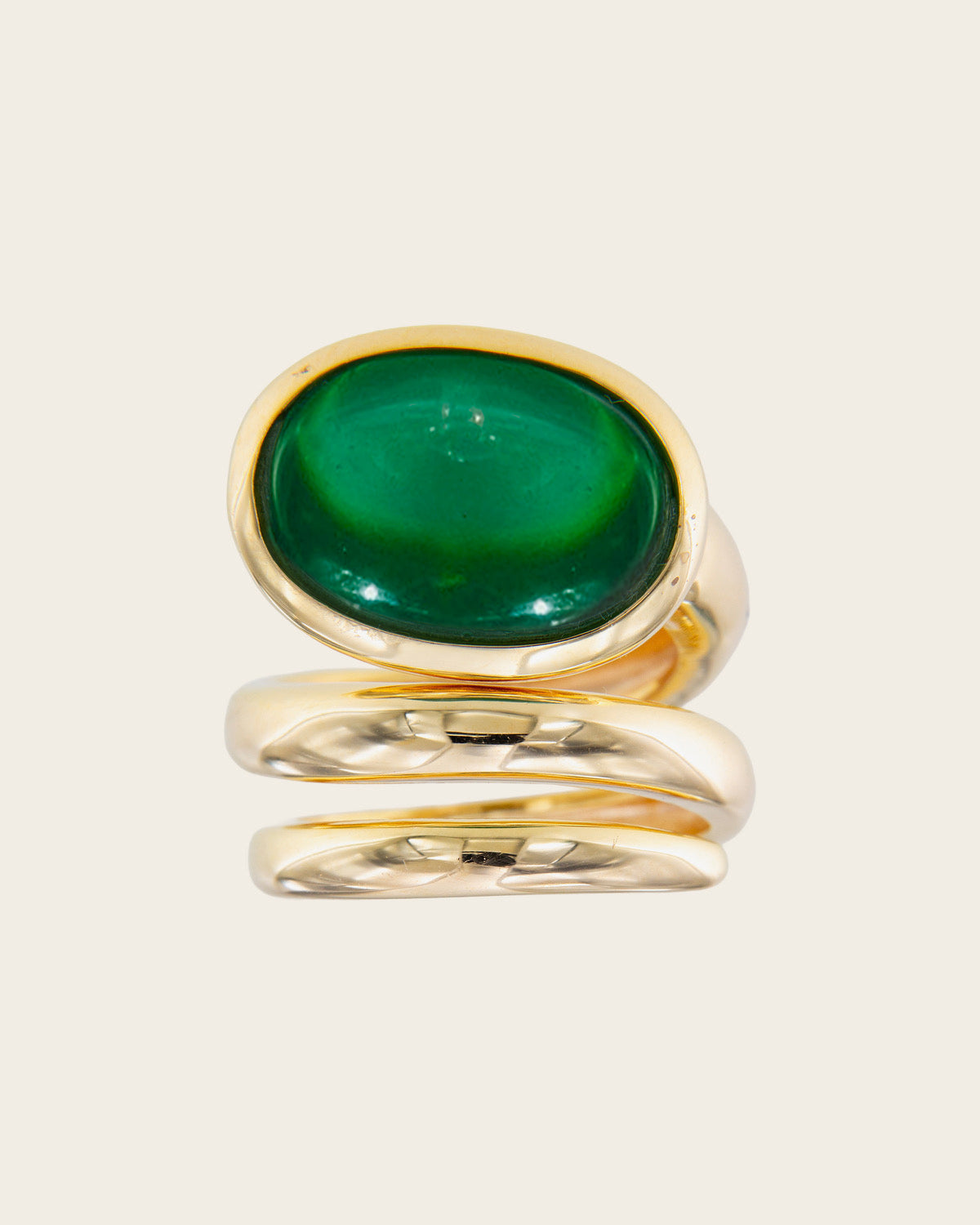 Anillo Renacuajo Esmeralda