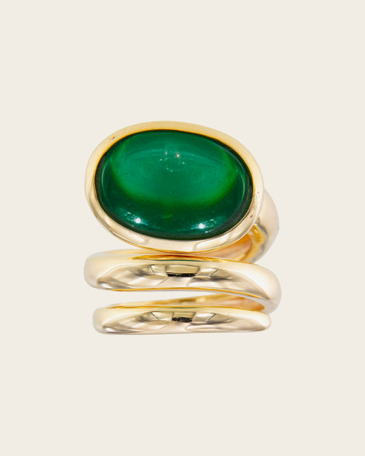 Anillo Renacuajo Esmeralda