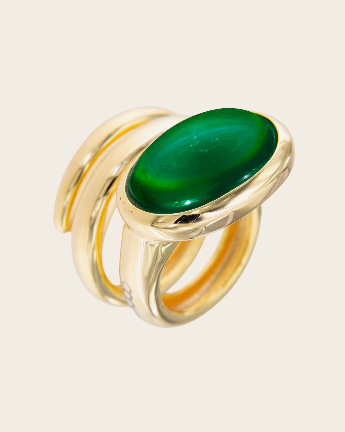 Anillo Renacuajo Esmeralda