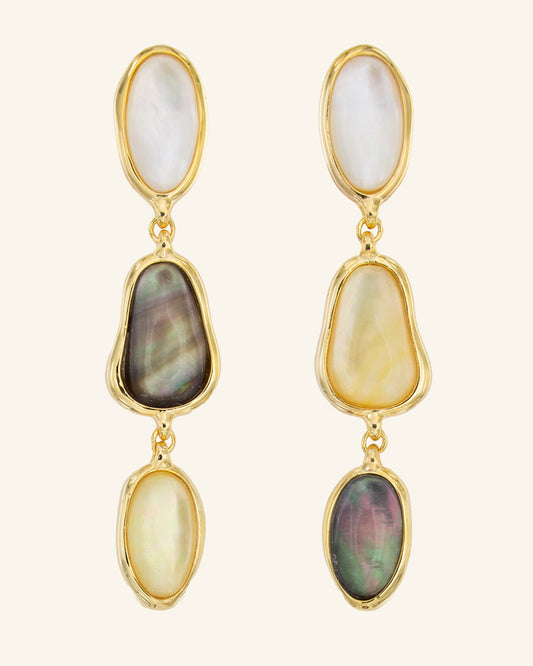 Pendientes Vivir Madreperla Mix