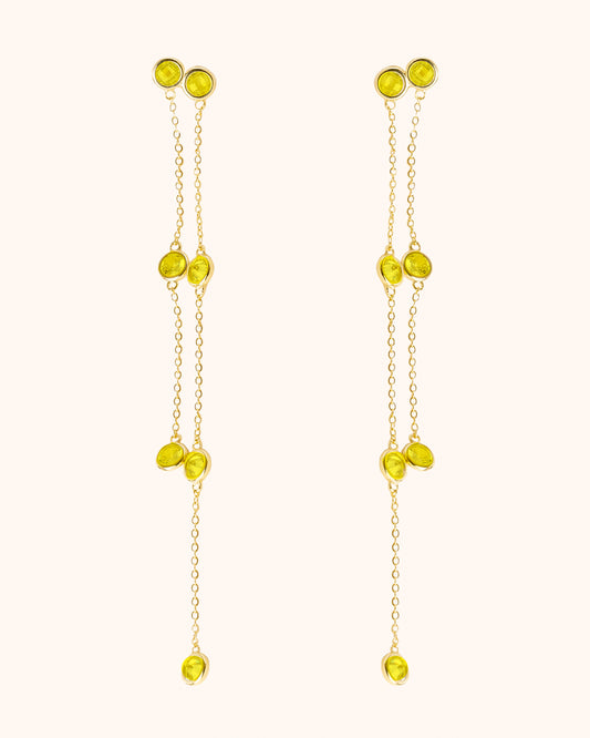 Pendientes Sirius Large Amarillo