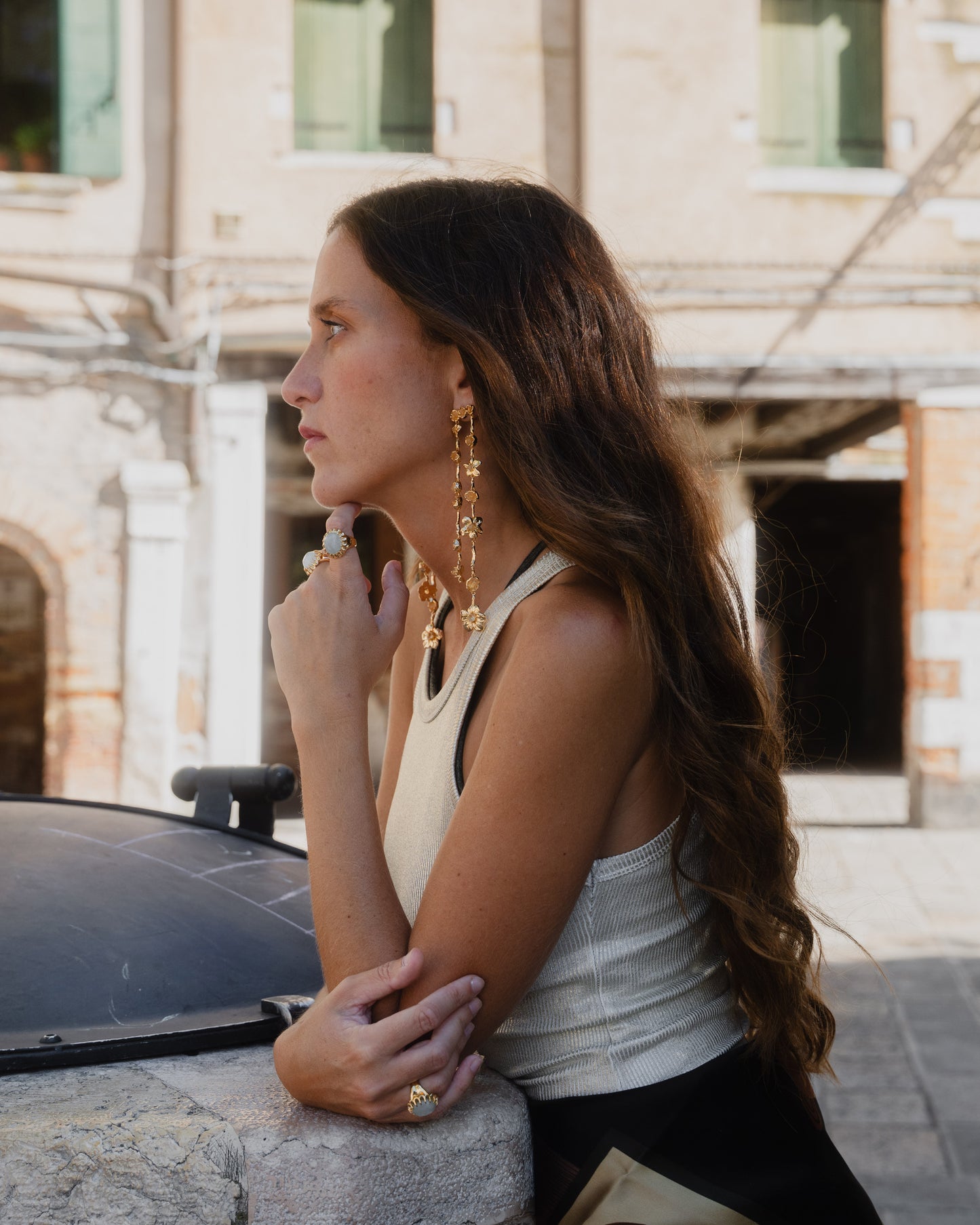 Pendientes Tintaida Aguamarina