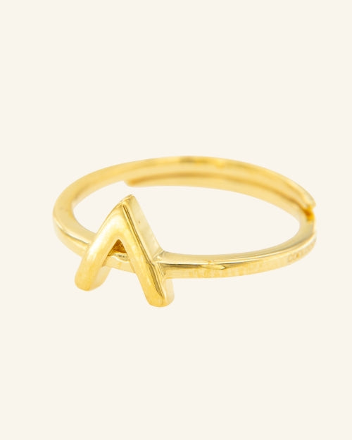 Rome letter A ring 