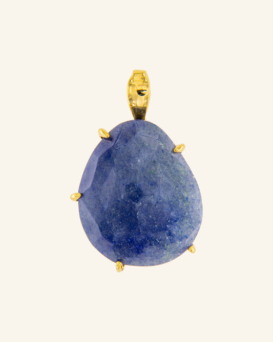 blue quartz papyrus pendant