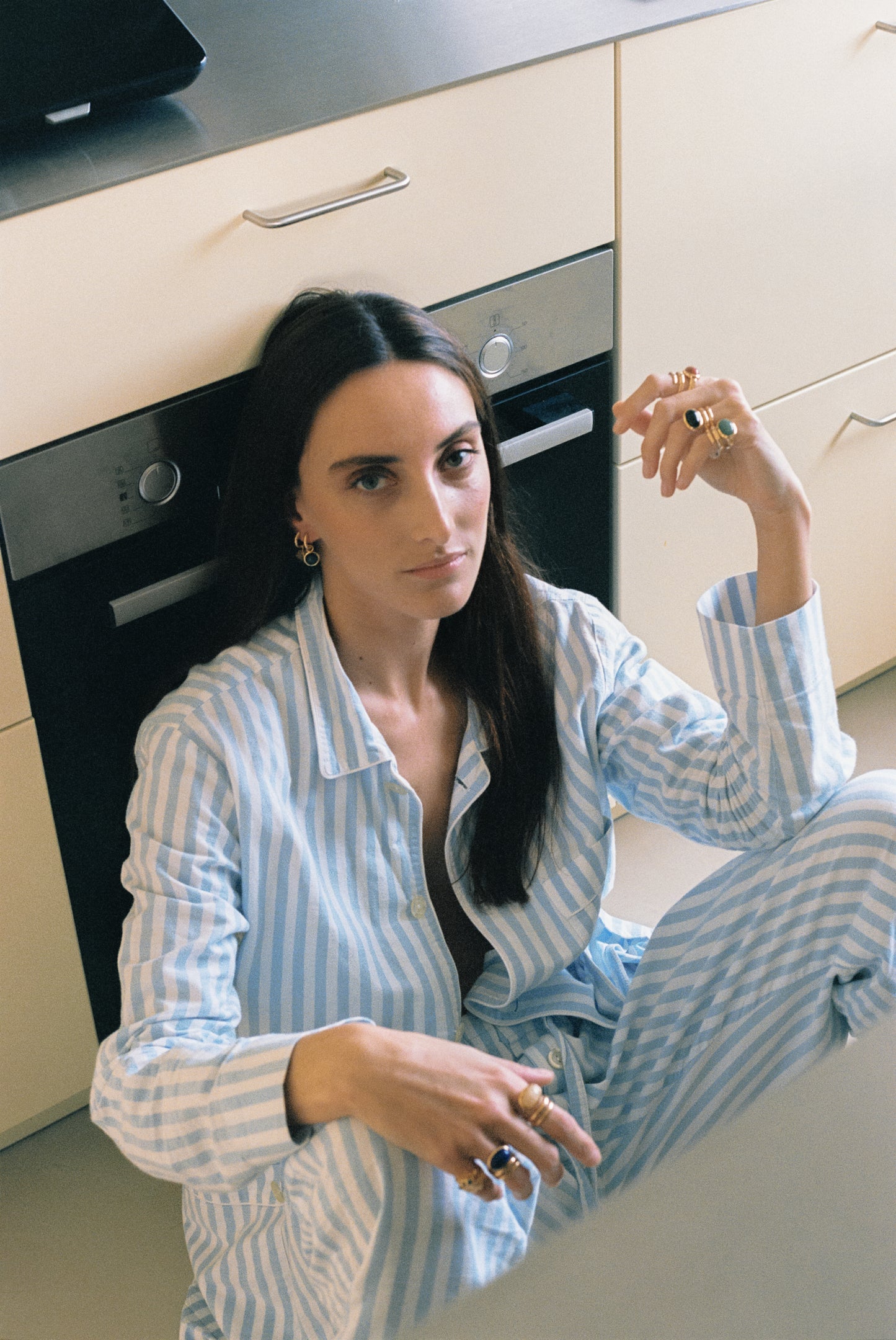 Colgantes Crisálida Apatita Oro