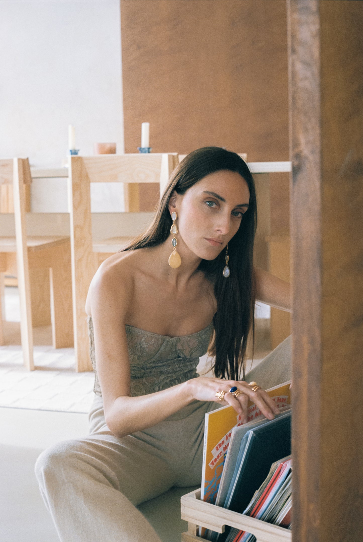 Lágrimas Panghi Calcita Melocotón