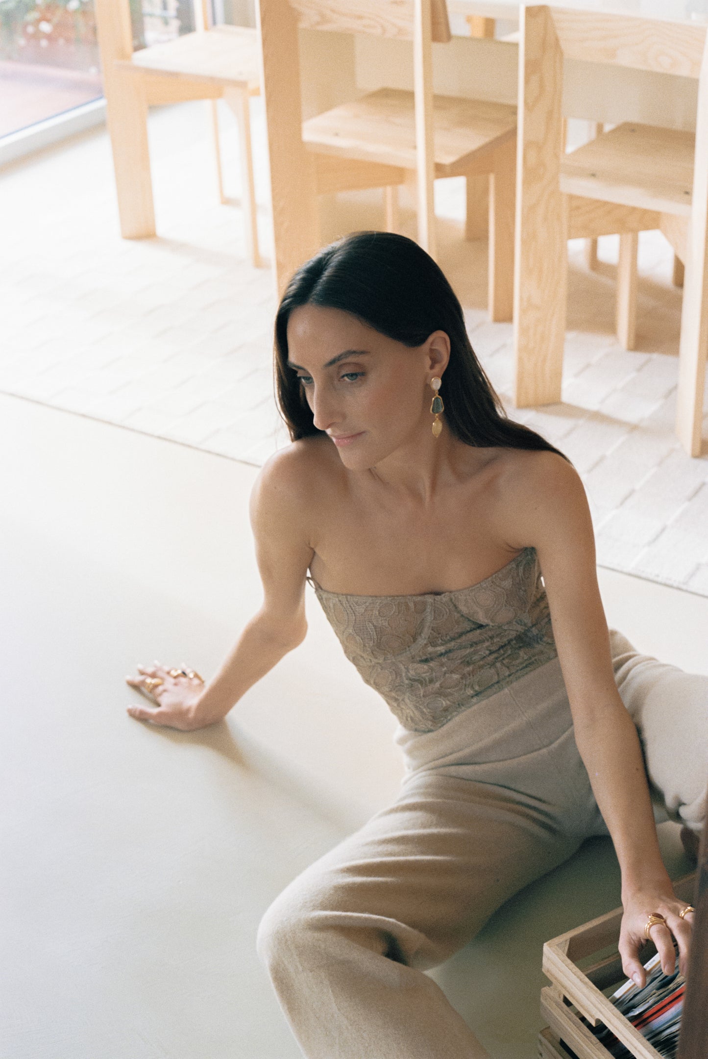 Pendientes Vivir Madreperla Mix