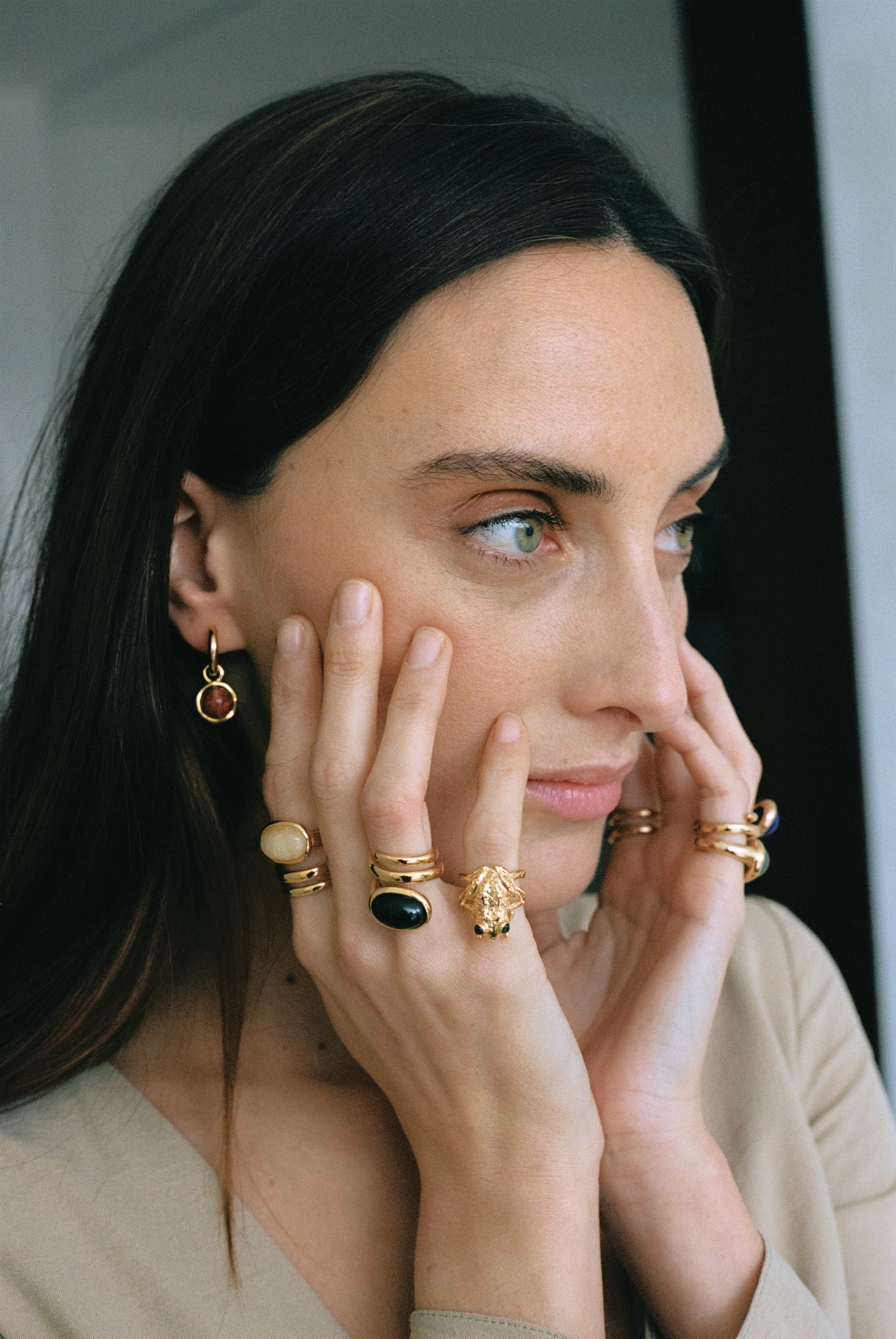 Anillo Renacuajo Esmeralda