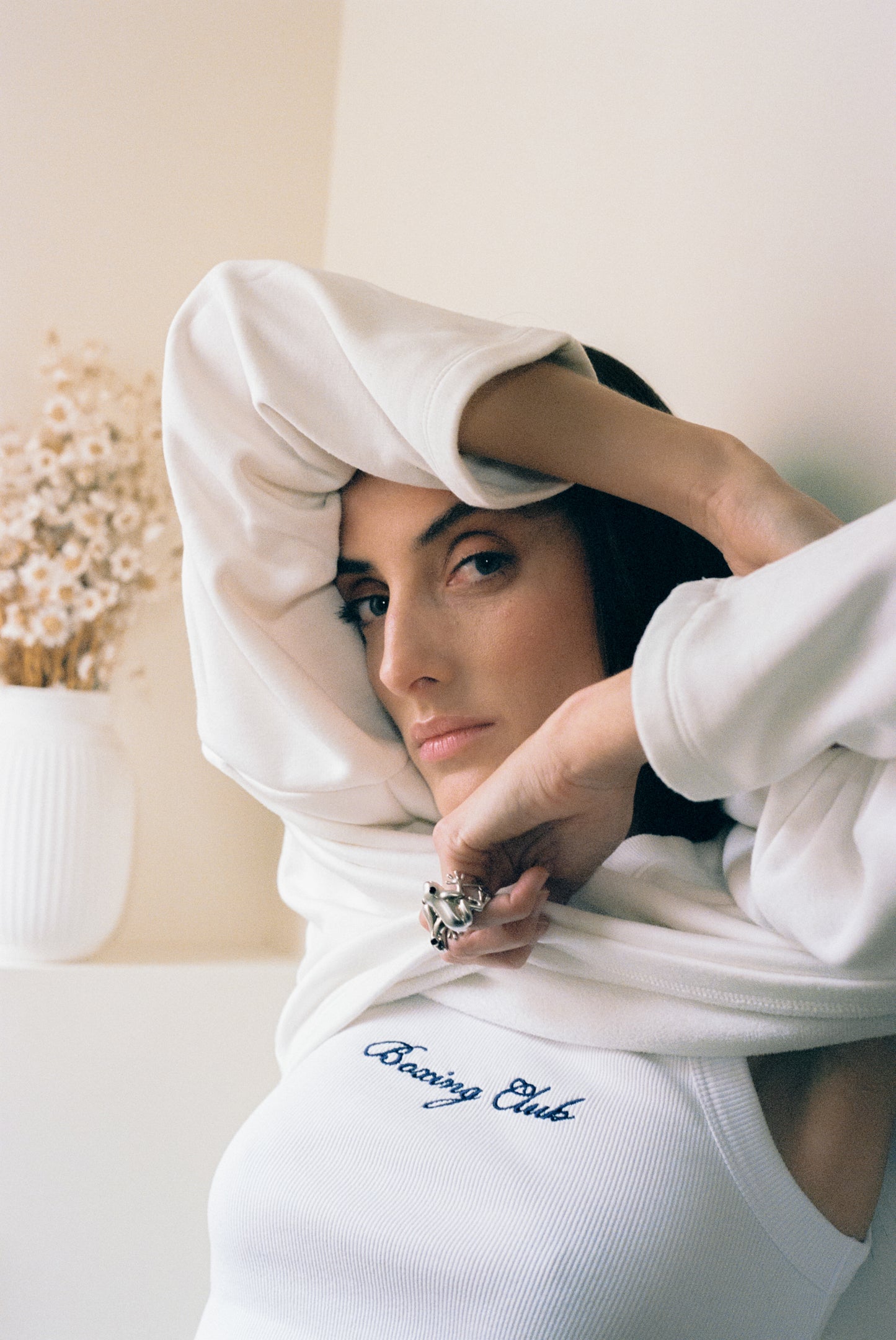 Anillo Rana Plata Mate