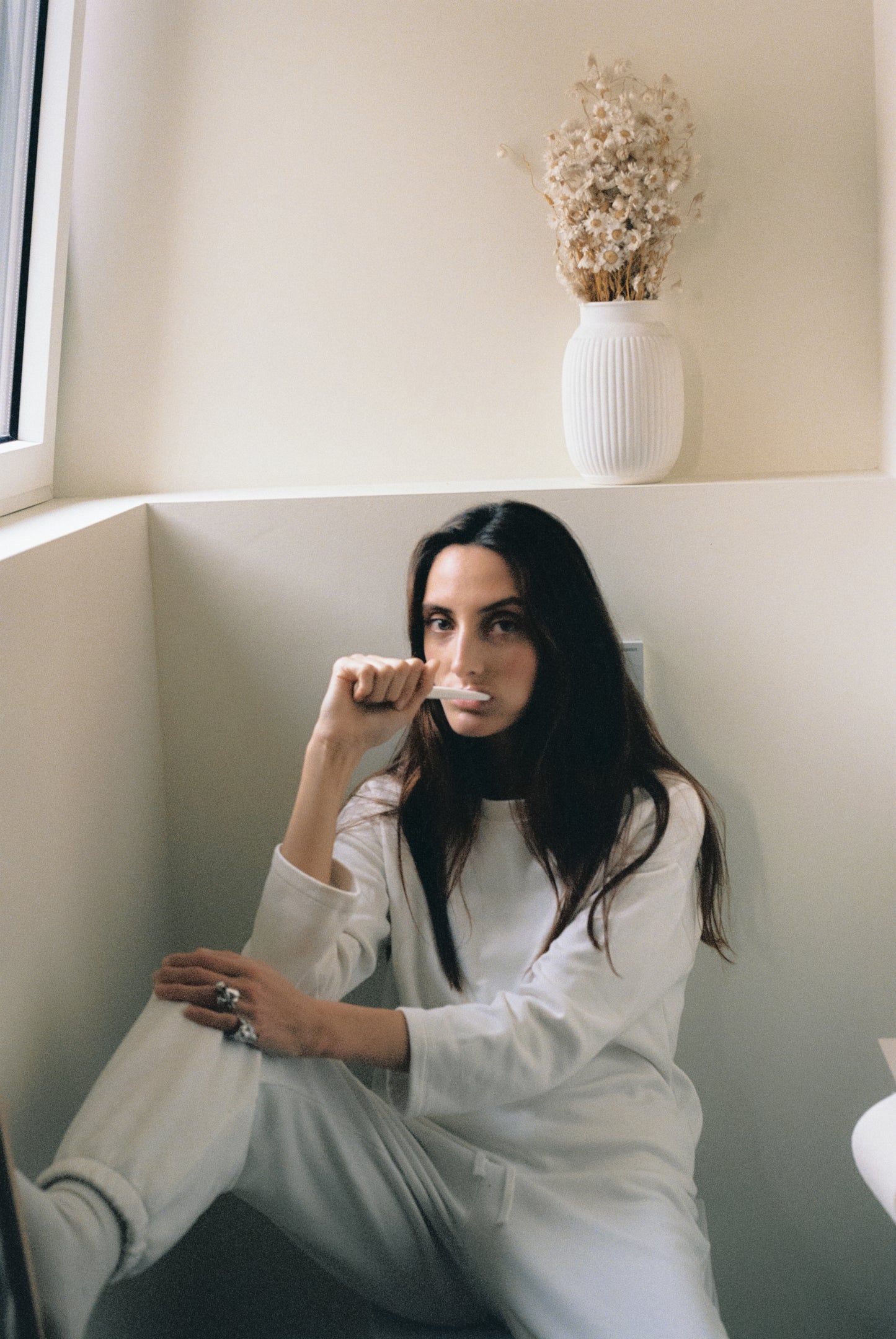 Anillo Rana de plata brillo con ónix