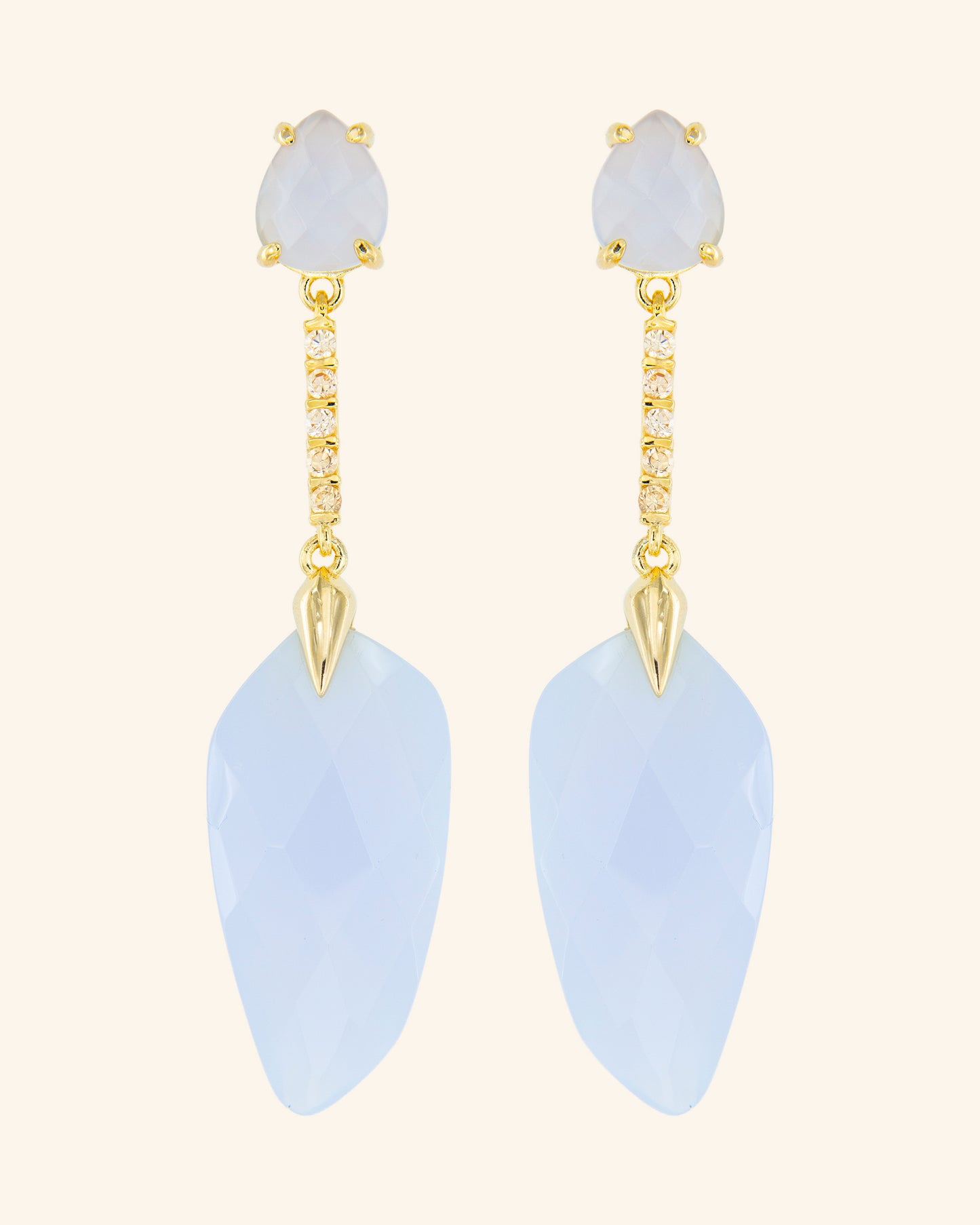 Pendientes Vivaxia con calcedonia