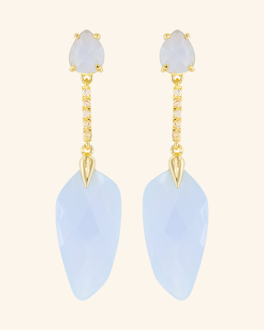 Pendientes Vivaxia con calcedonia