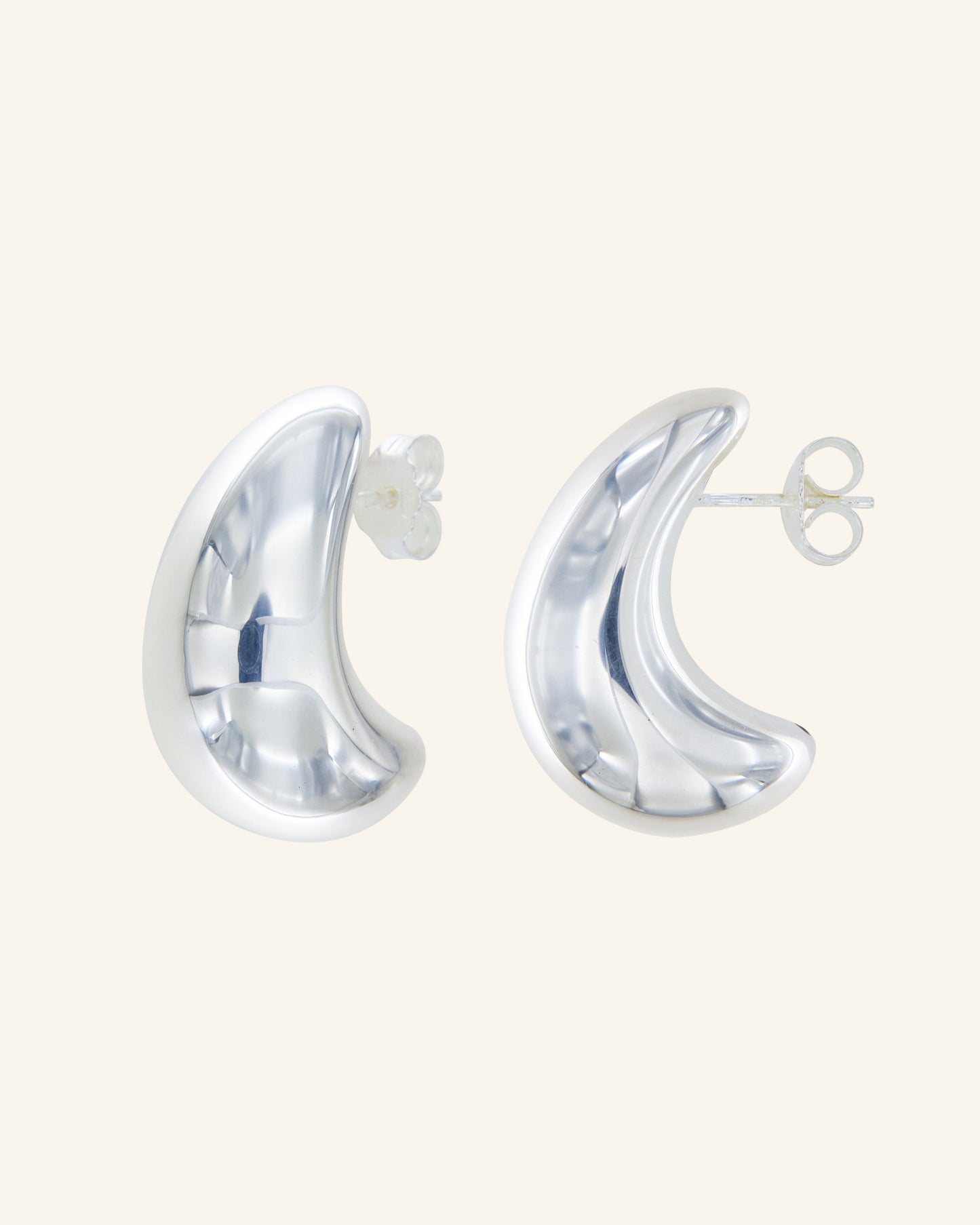 silver drop earrings 