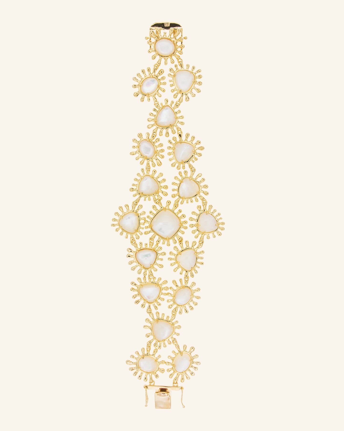 Sol bracelet with white mother-of-pearl