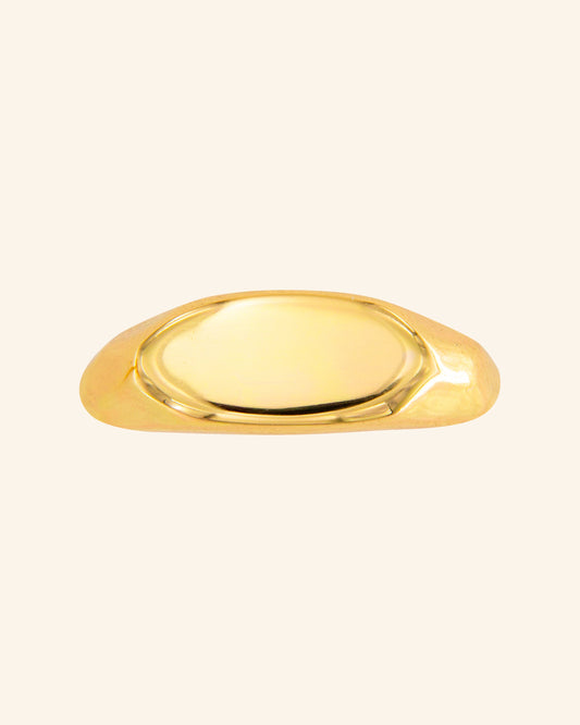Golden Ellipse Ring 