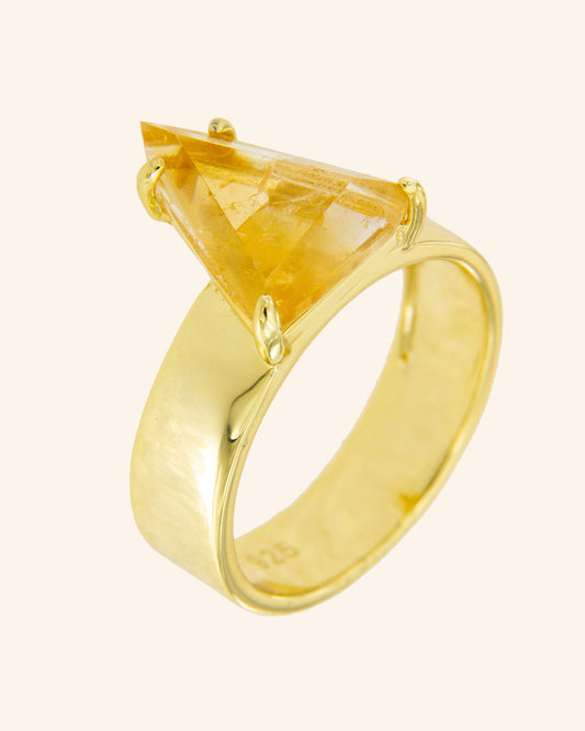 Gabo Ring with Citrine