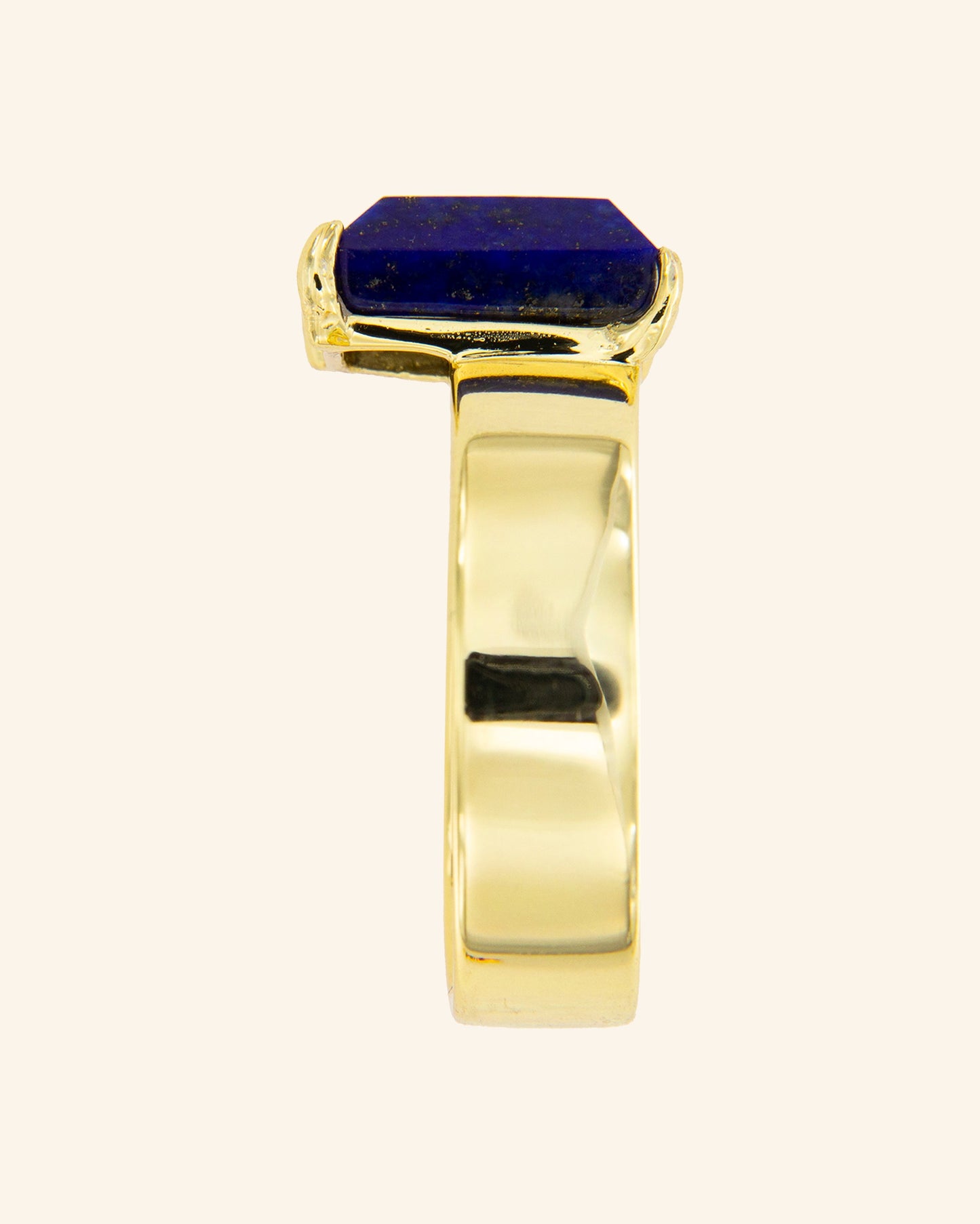 Gabo Ring with Lapis Lazuli