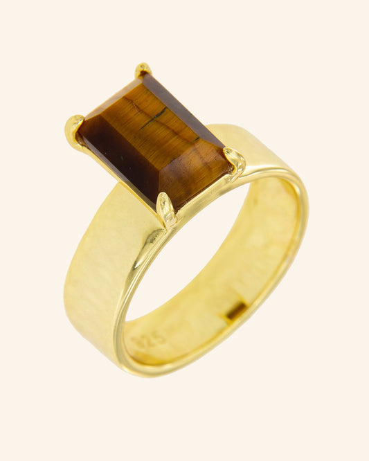 Gabo Ring with Tiger's Eye