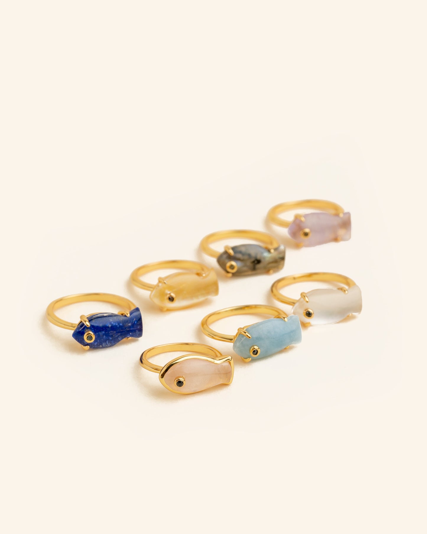 Anillo Marea Madreperla Dorada