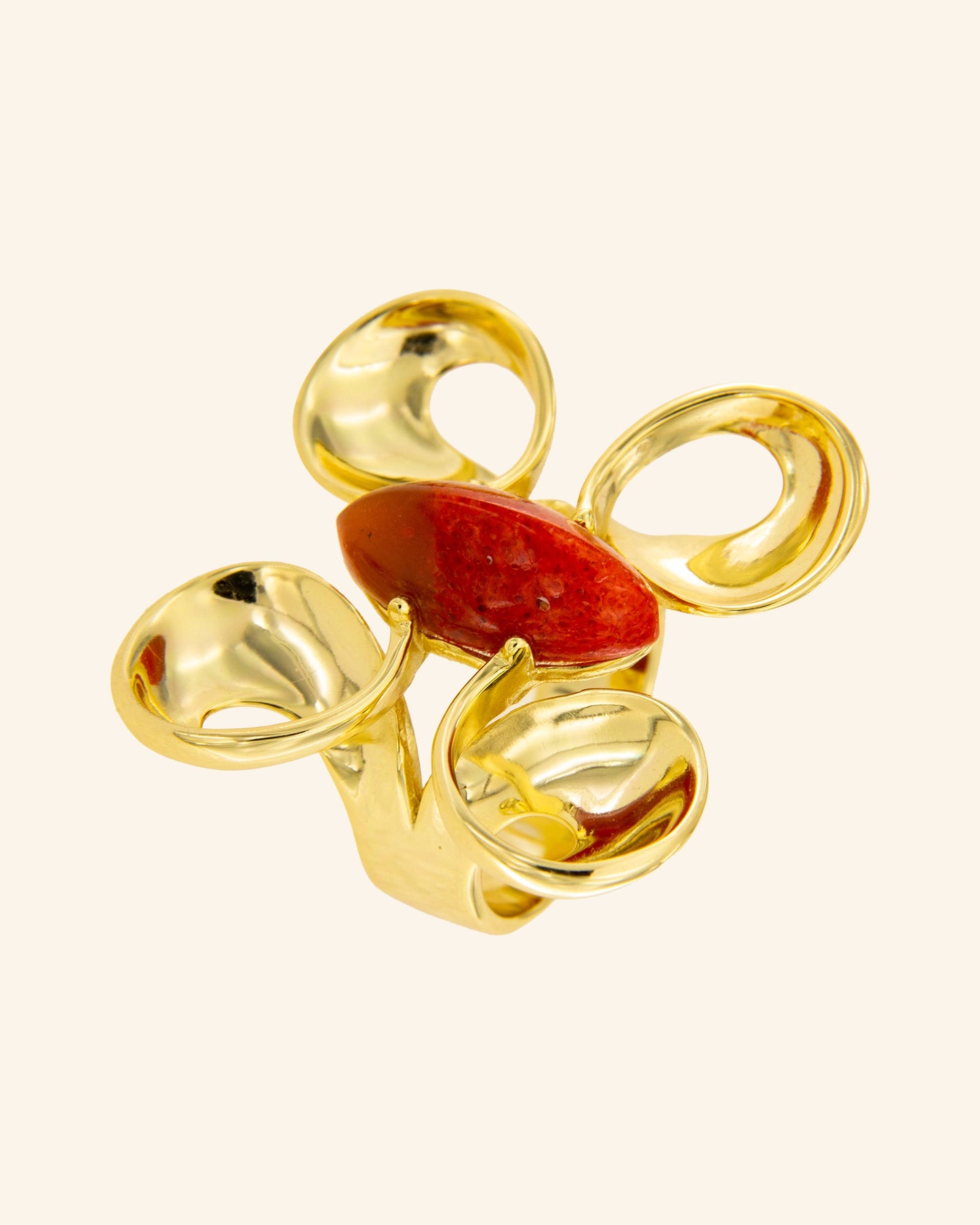 Maxim Red Coral Ring
