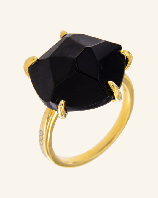 Papyrus ring with onyx