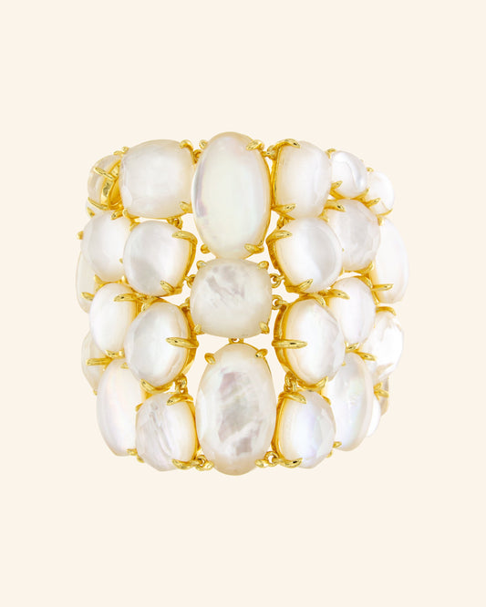 Liberis bracelet with white mother-of-pearl
