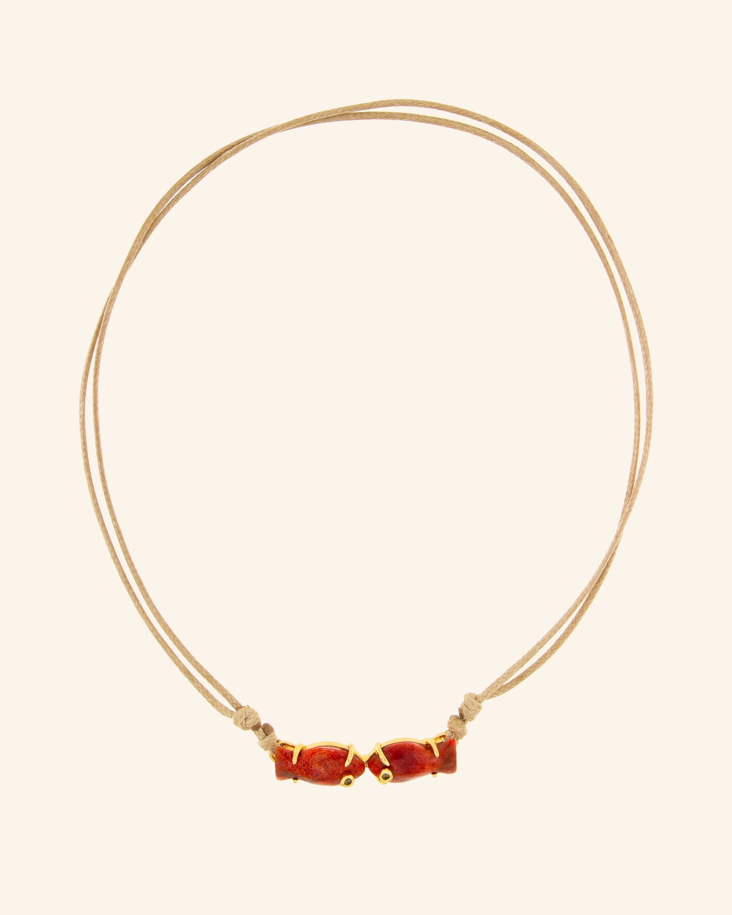 Choker Marea Kiss Coral Red 