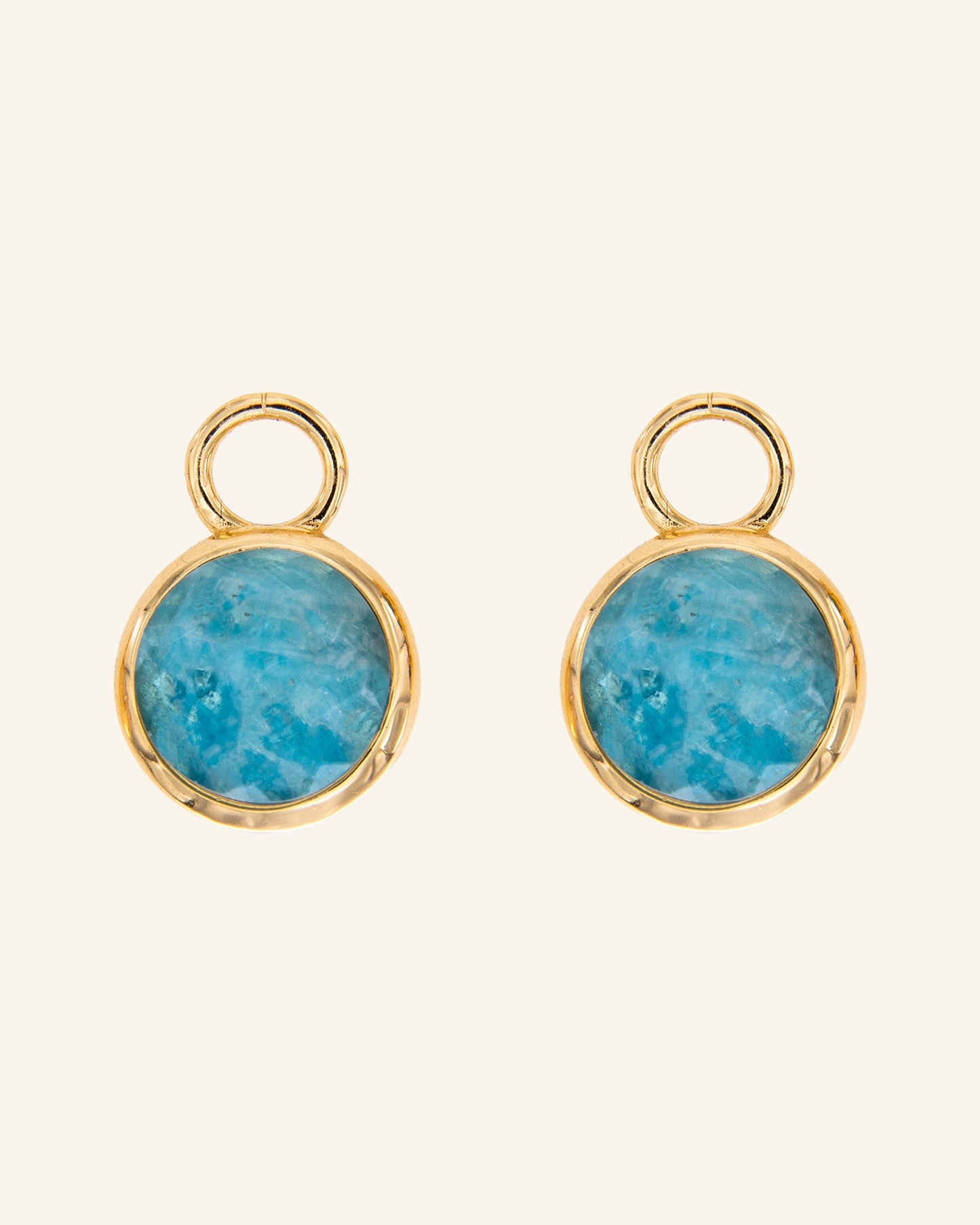 Pluvia pendants with blue apatite
