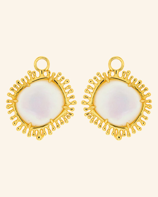 Sun Pendants with White Mother of Pearl