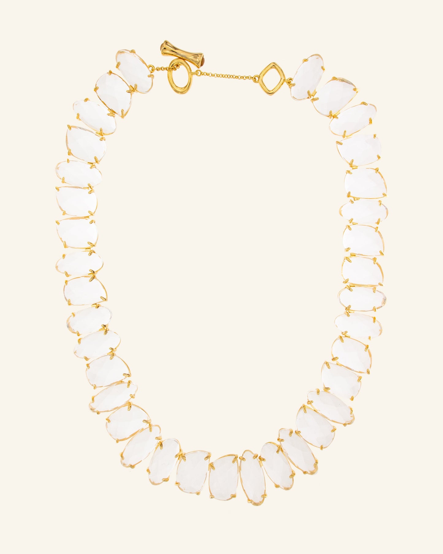 Erebus necklace with colorless quartz