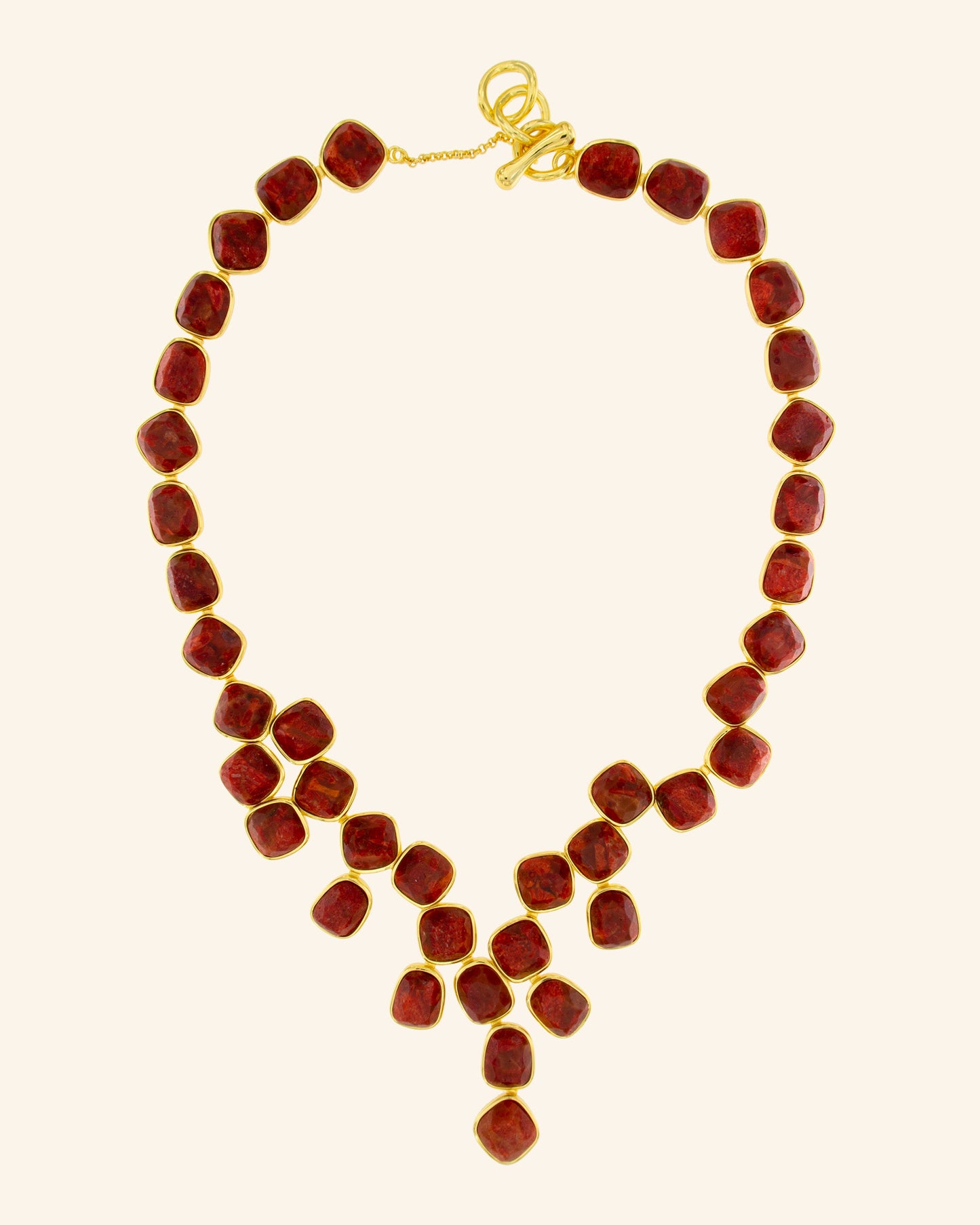 Red Coral Hydra Necklace 
