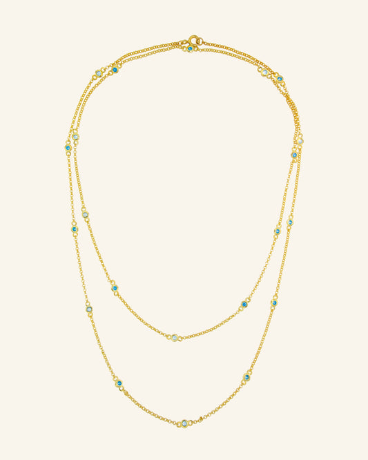 Robinson blue 80's necklace