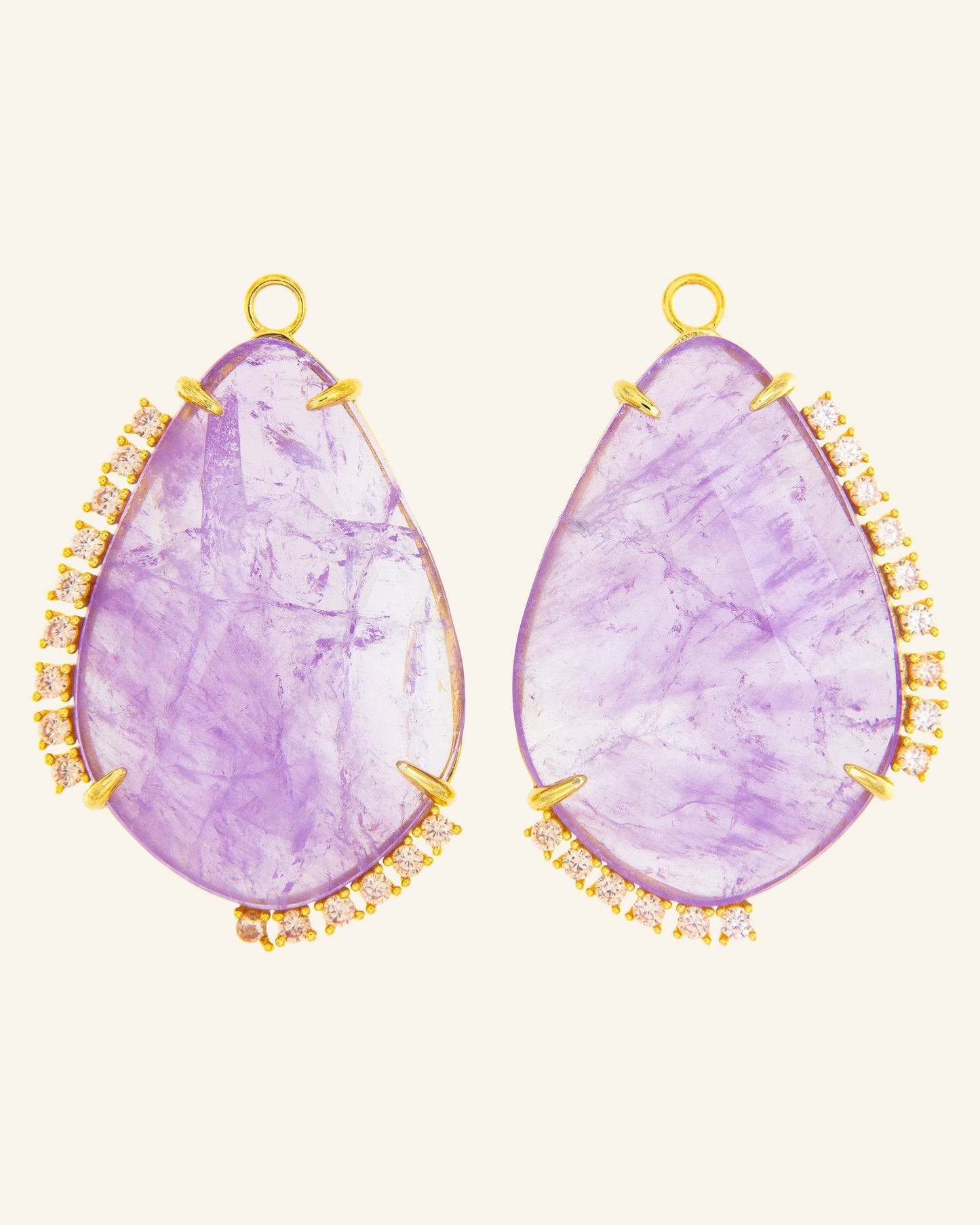 Pangea tears with amethyst and zircons