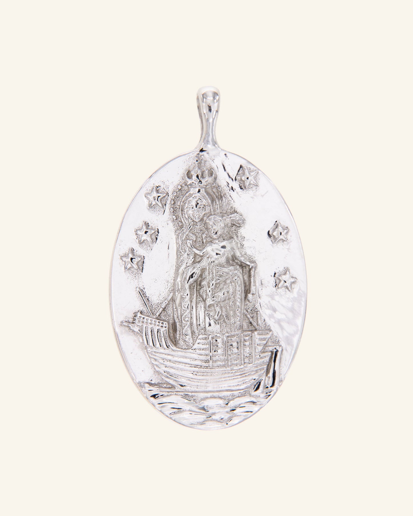 Medalla Virgen del Carmen en plata