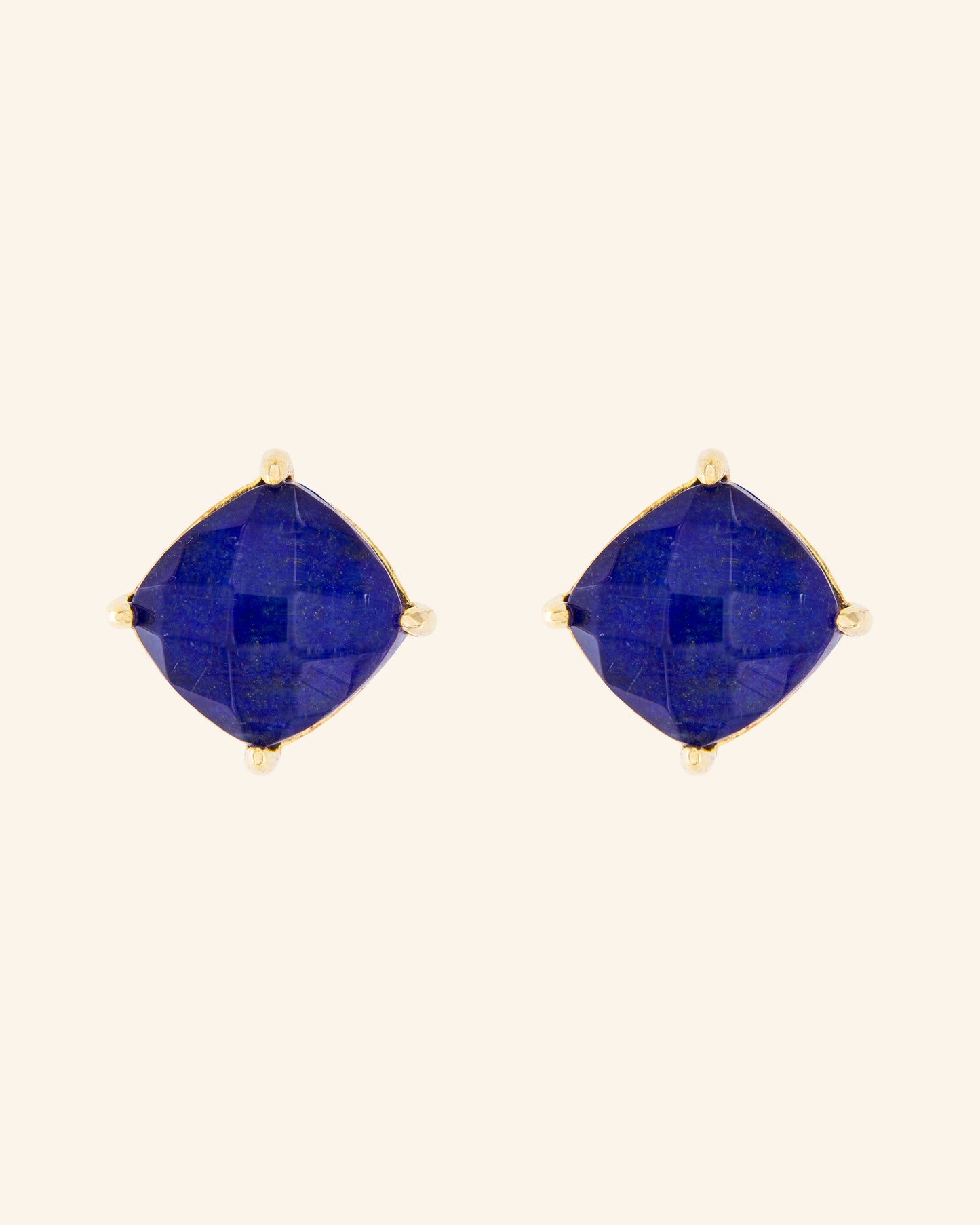 Big Candy earrings with lapis lazuli and quartz doublet