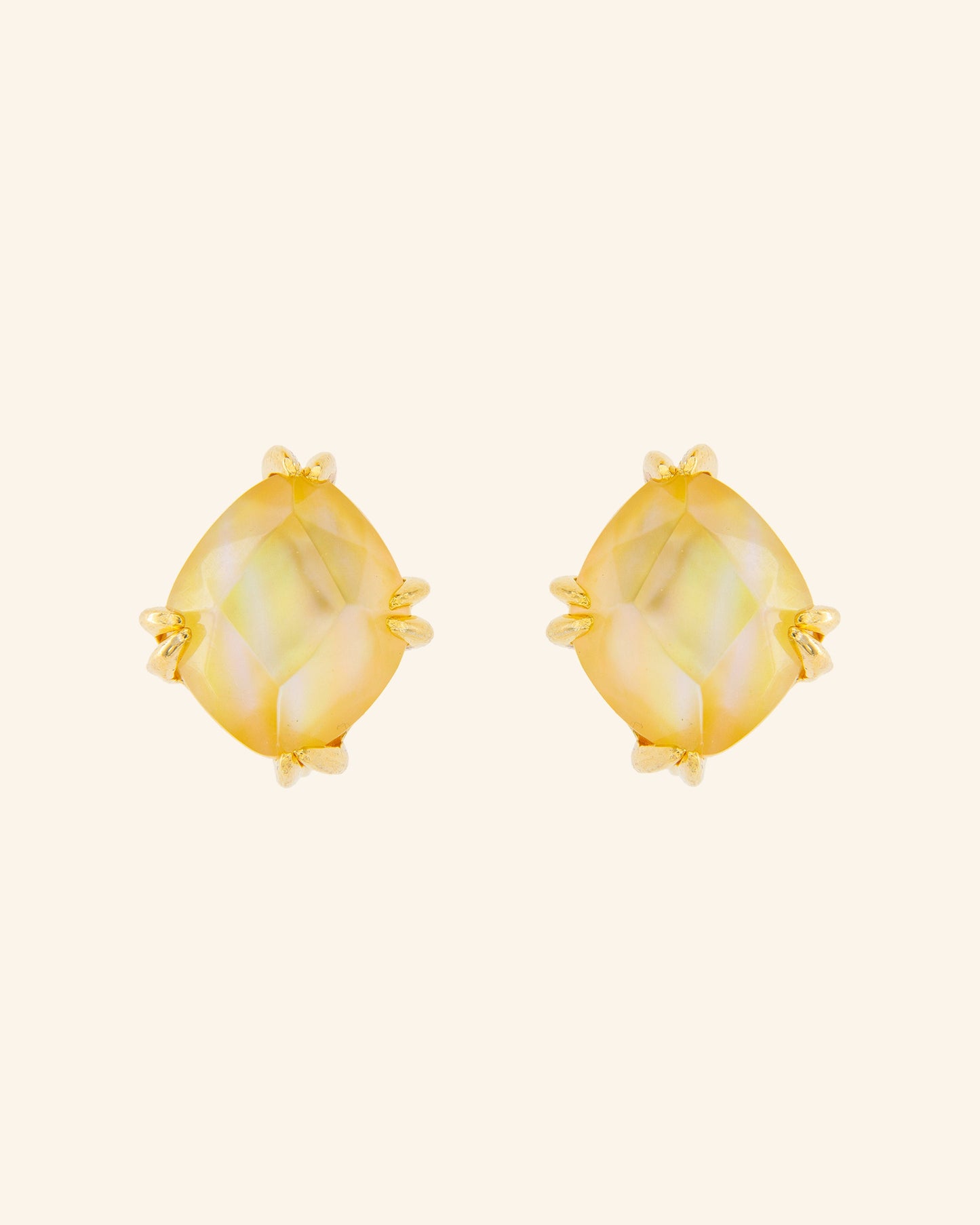 Candy Tail earrings with golden mother of pearl