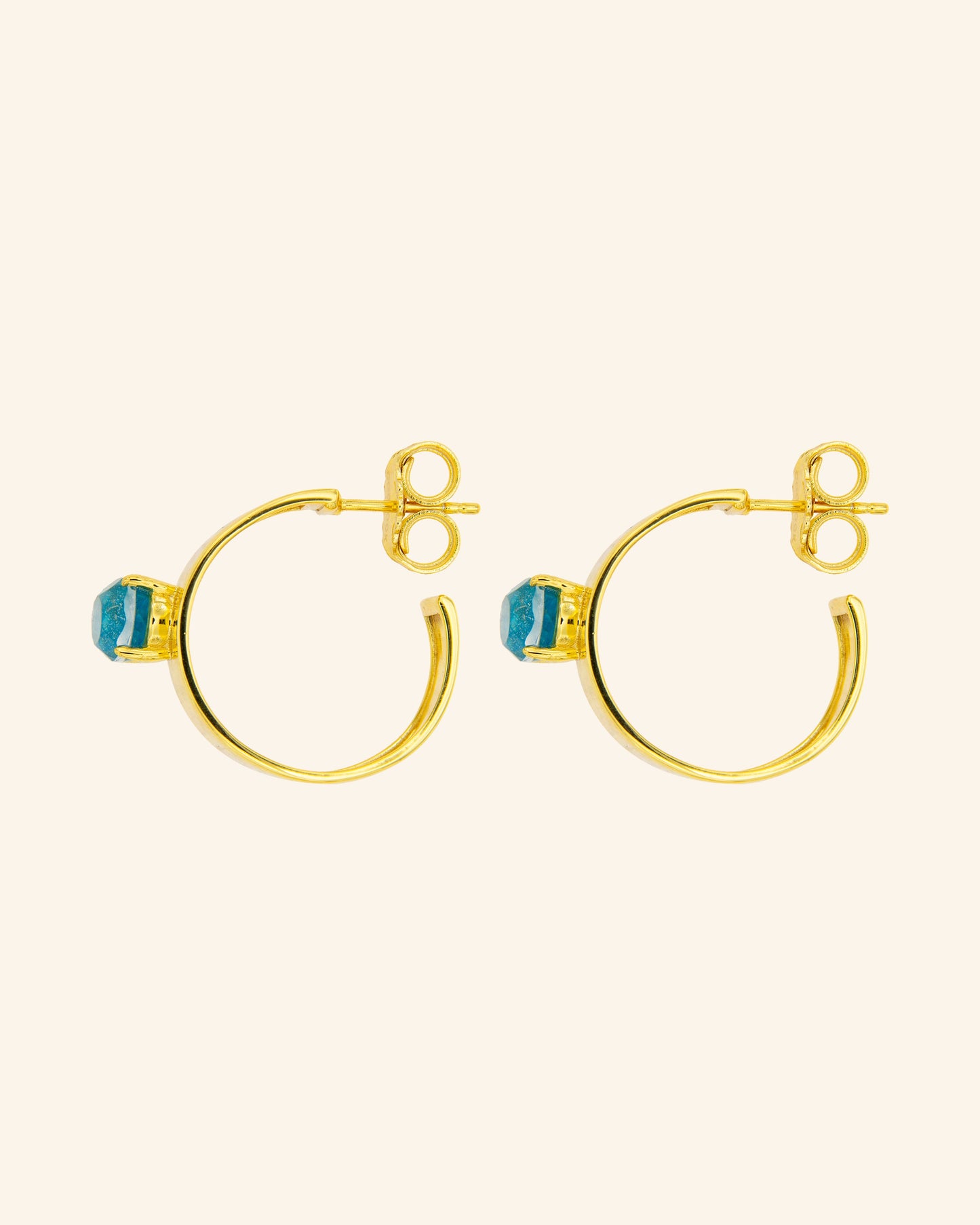 Gabo earrings with blue apatite