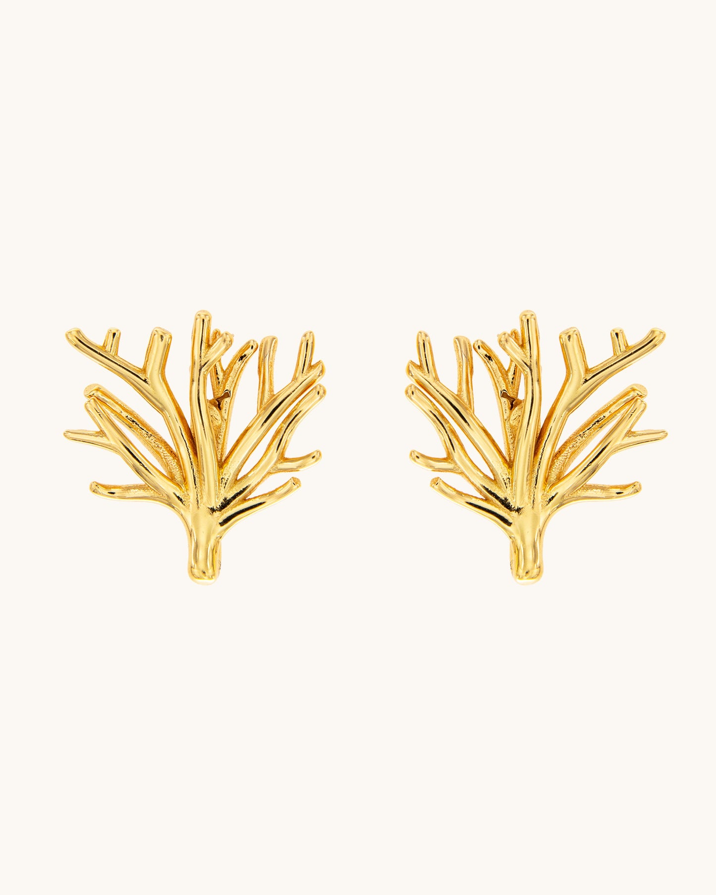 Golden Gorgonia Earrings