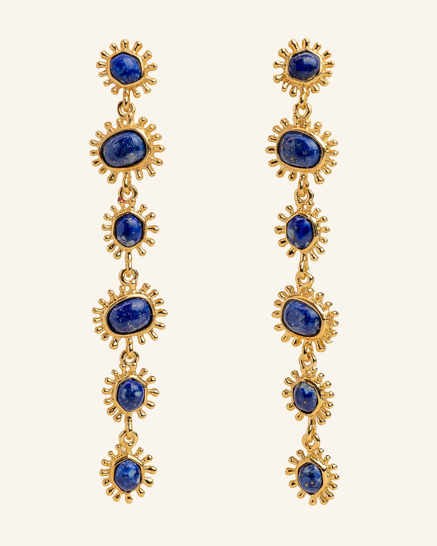 Horus earrings with lapis lazuli