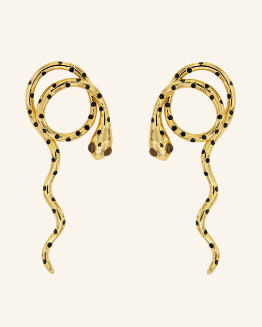 Garden of Eden Earrings with Onyx 