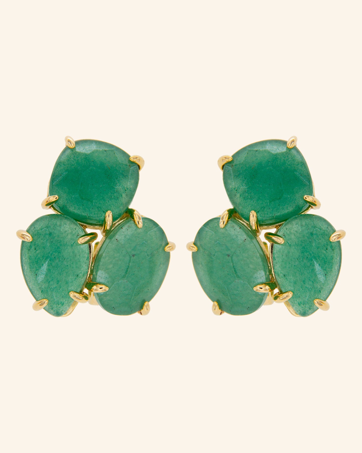 Kraz earrings with aventurine