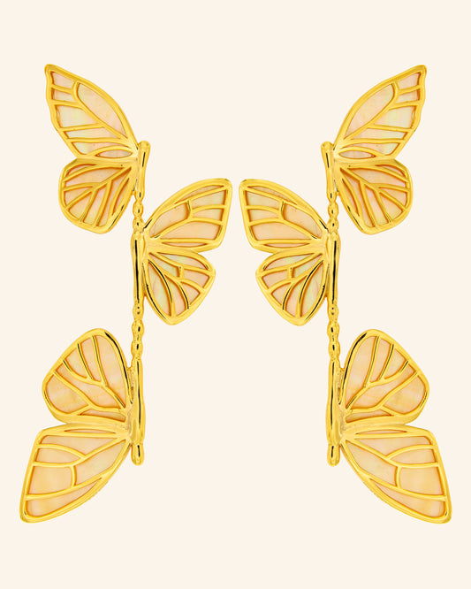 Pendientes Mariposa Monarca Oriental