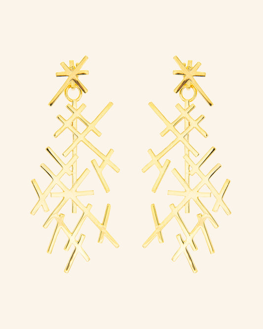 New Lumen gold earrings